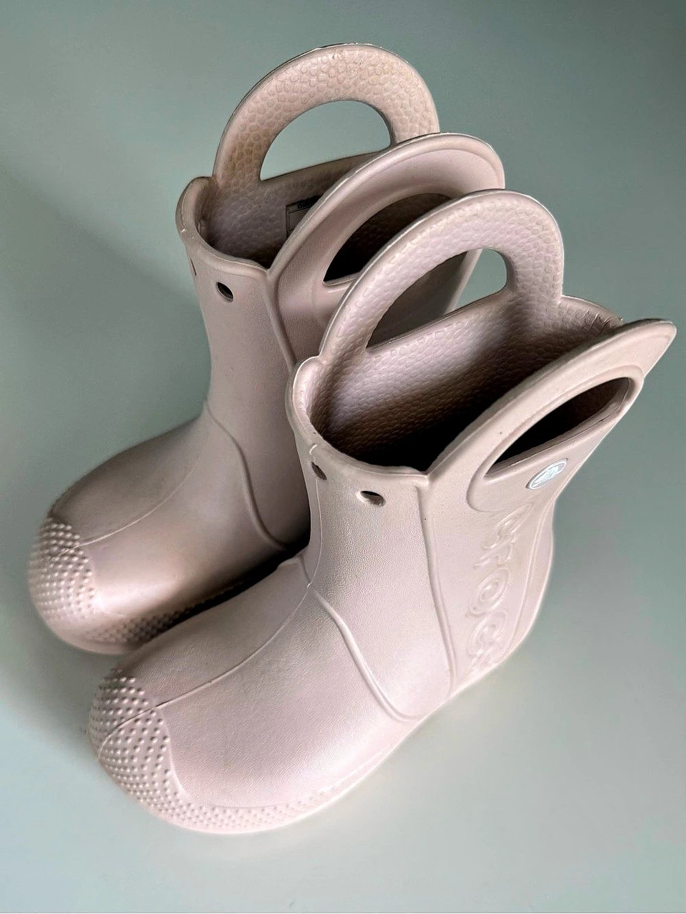 Crocs Kids Handle It Pink Rain Boots